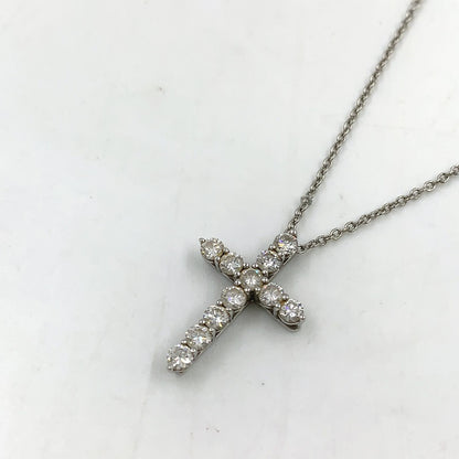 Tiffany & Co Diamond Cross Platinum Necklace