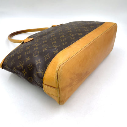 Louis Vuitton Rock It Horizontal Monogram Leather Brown Light Tote Gold — view 6
