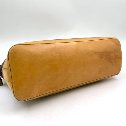 Louis Vuitton Rock It Horizontal Monogram Leather Brown Light Tote Gold — view 5