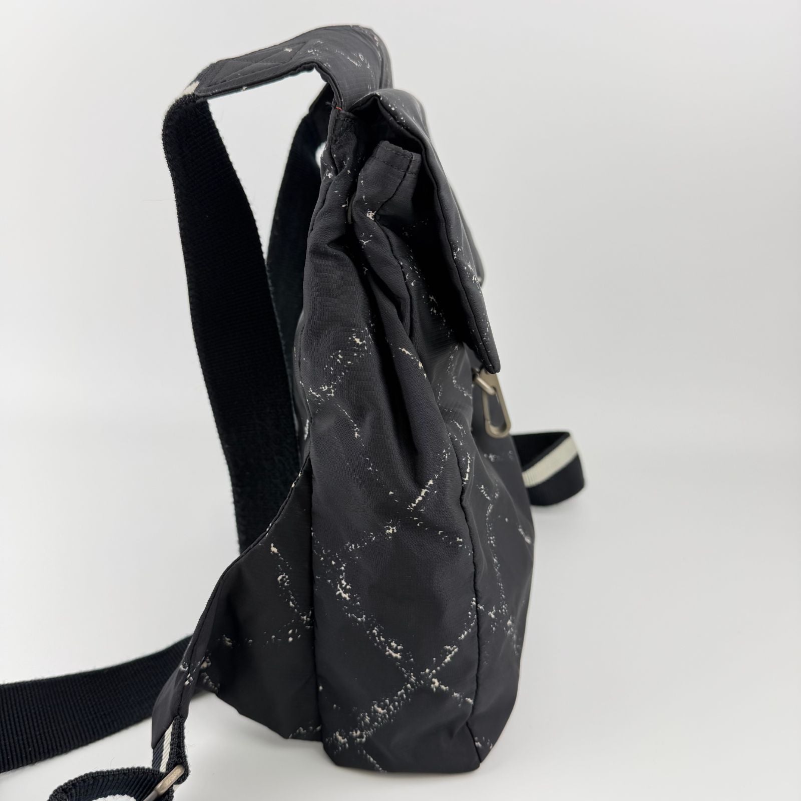 Chanel CC Logo Vintage Travel Line Backpack Black Nylon — view 5