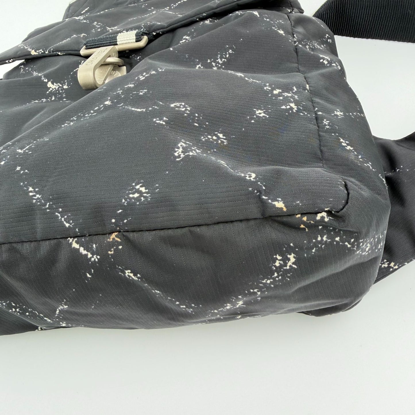 Chanel CC Logo Vintage Travel Line Backpack Black Nylon — view 8