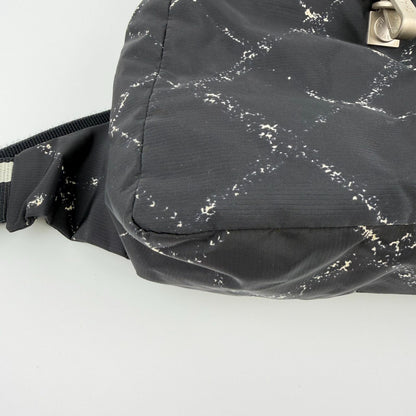 Chanel CC Logo Vintage Travel Line Backpack Black Nylon — view 7