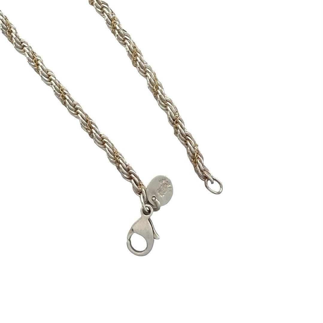 Tiffany & Co Twist Chain Bracelet 925 Sterling Silver Gold — view 4