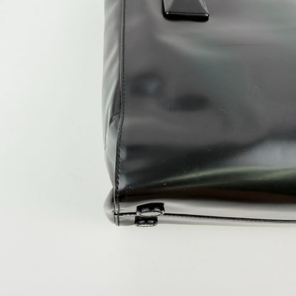 Prada Tote Black Enamel Vintage — view 9
