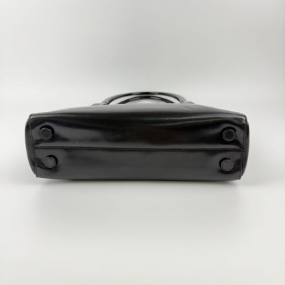 Prada Tote Black Enamel Vintage — view 6