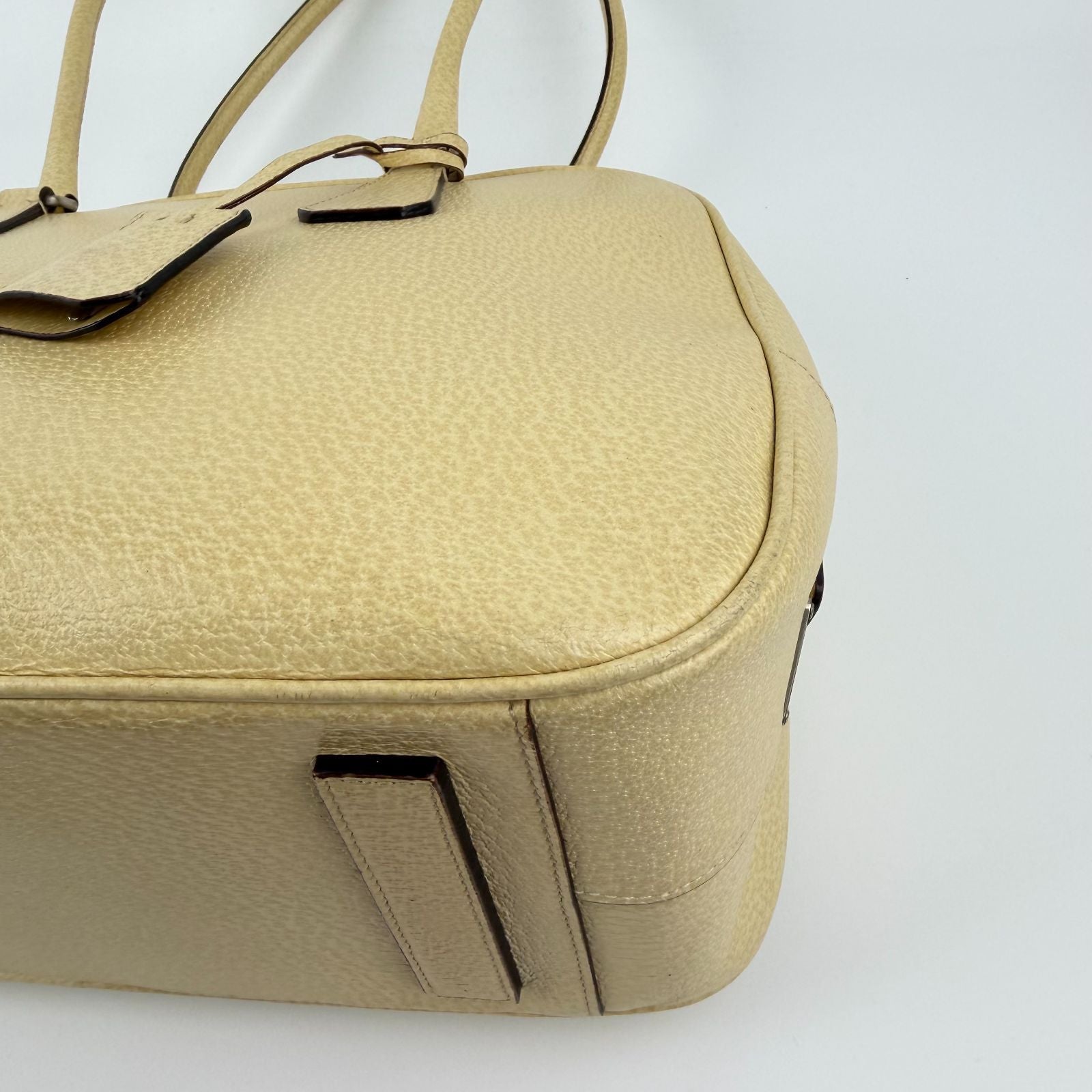 Prada Tote Yellow Leather Vintage — view 8