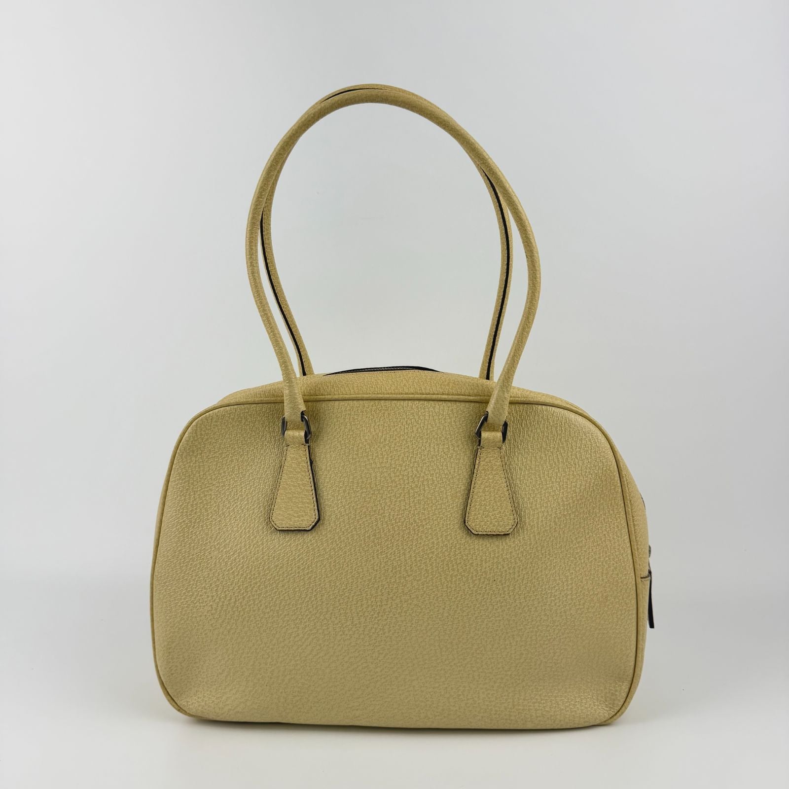 Prada Tote Yellow Leather Vintage — view 3