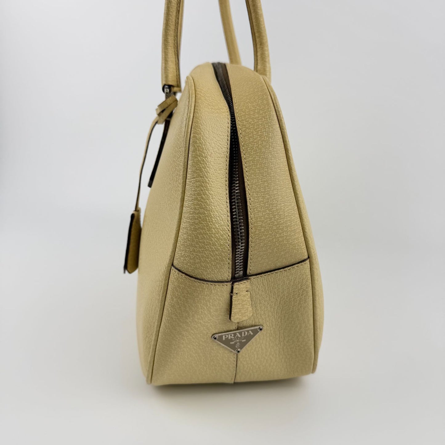 Prada Tote Yellow Leather Vintage — view 4