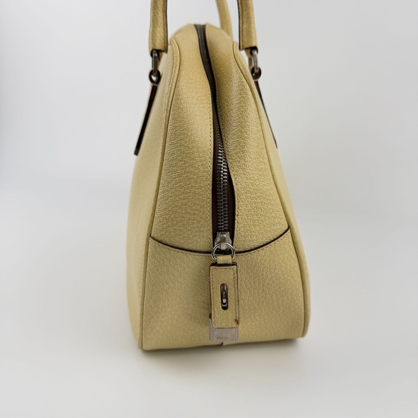 Prada Tote Yellow Leather Vintage — view 5
