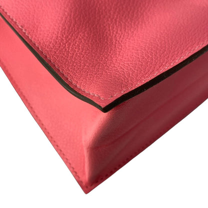 Hermes Shoulder Bag Kelly Dance Rose Azalea Silver Strap Removable — view 8