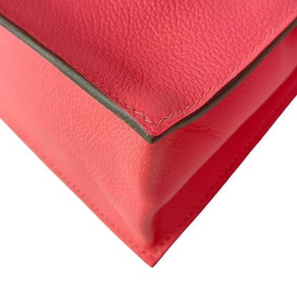 Hermes Shoulder Bag Kelly Dance Rose Azalea Silver Strap Removable — view 9