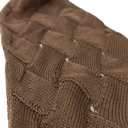 Bottega Veneta Shawl Brown Cotton Silk Scarf — view 5