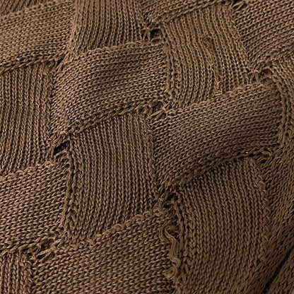 Bottega Veneta Shawl Brown Cotton Silk Scarf — view 8