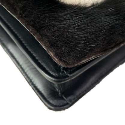 Bvlgari Shoulder Bag Serpenti Forever Black White Chain Leather — view 7