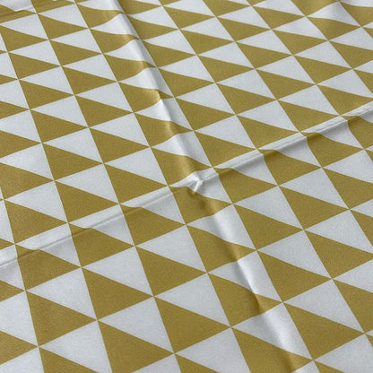 Prada Scarf White Gold Triangle Logo — view 3