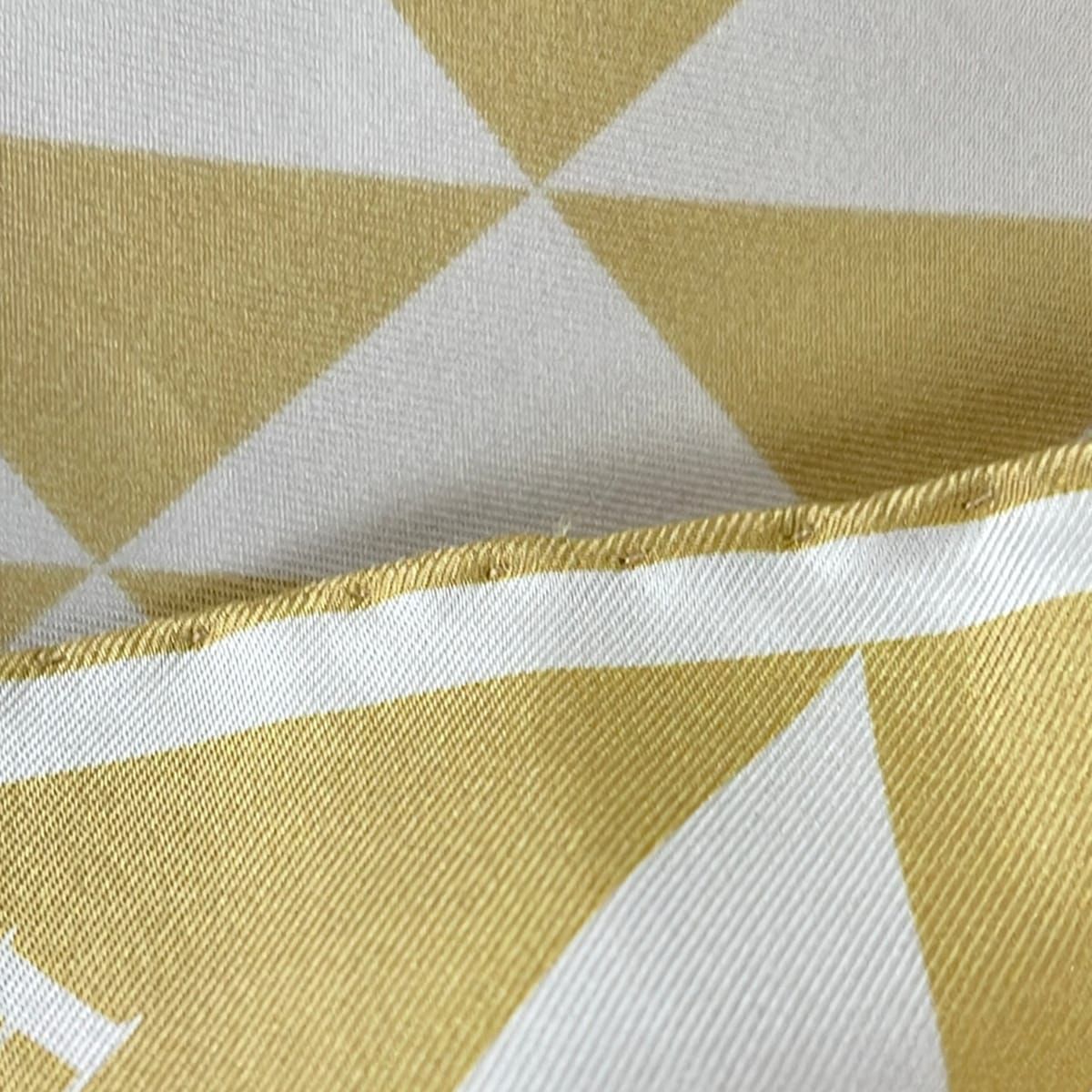Prada Scarf White Gold Triangle Logo — view 6