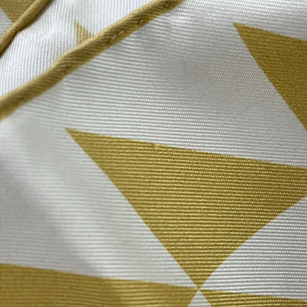 Prada Scarf White Gold Triangle Logo — view 5
