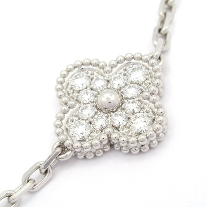 Van Cleef & Arpels Bracelet Vintage Alhambra 18k White Gold Black Diamond — view 2