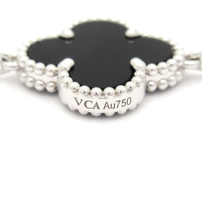 Van Cleef & Arpels Bracelet Vintage Alhambra 18k White Gold Black Diamond — view 5