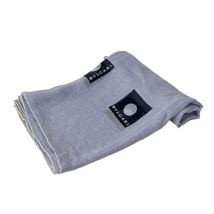 Bvlgari Shawl Dark Navy Sheath Silk Scarf