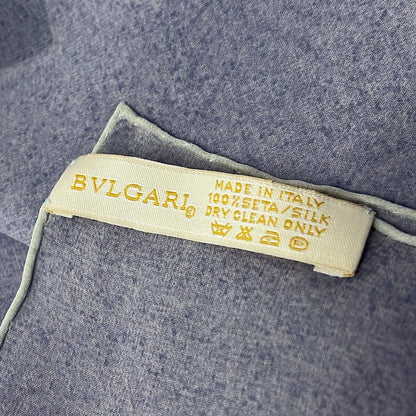 Bvlgari Shawl Dark Navy Sheath Silk Scarf — view 2