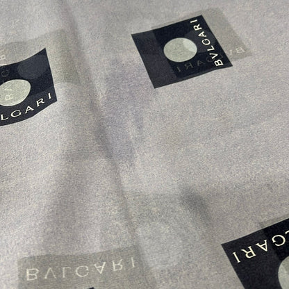 Bvlgari Shawl Dark Navy Sheath Silk Scarf — view 7