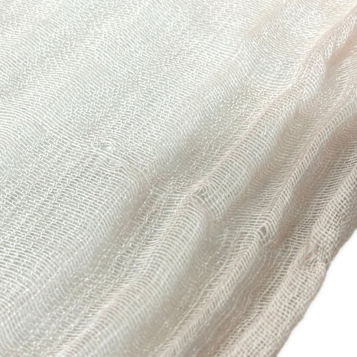 Hermes Shawl Light Pink Cashmere Silk Scarf — view 5