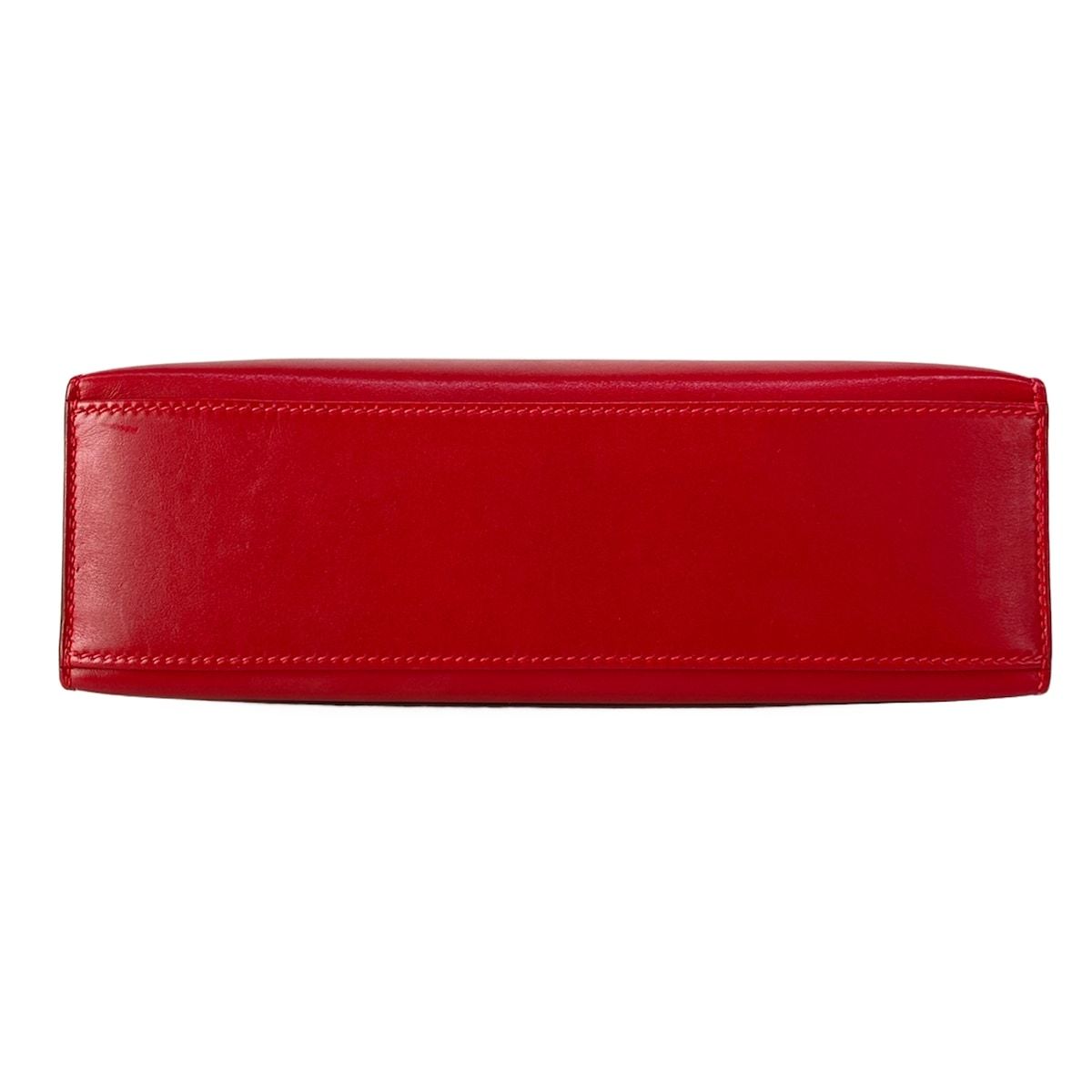 Hermes Handbag Pochette Kelly Ruby Silver — view 5