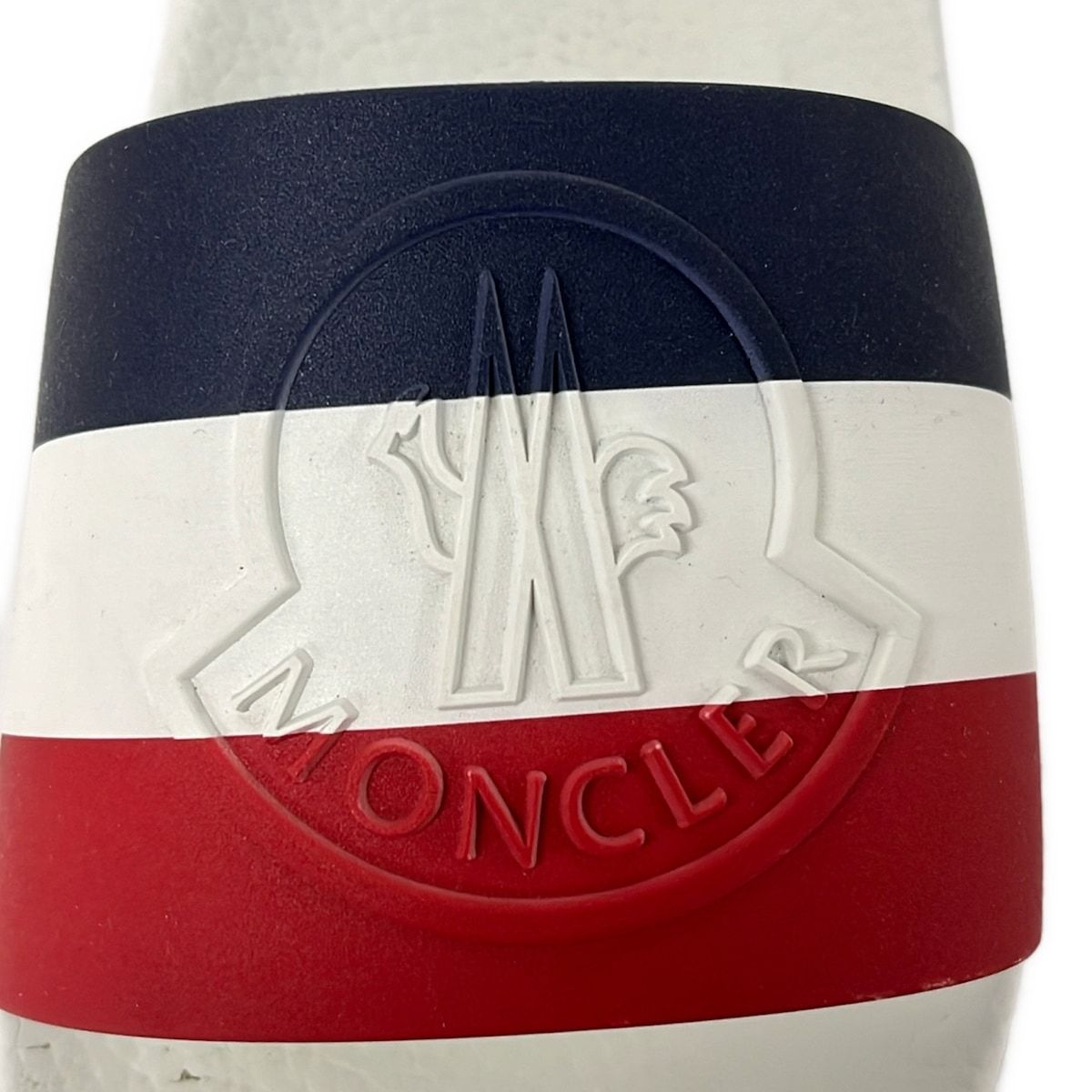 Moncler Sandals 42 White Red Blue Border — view 5