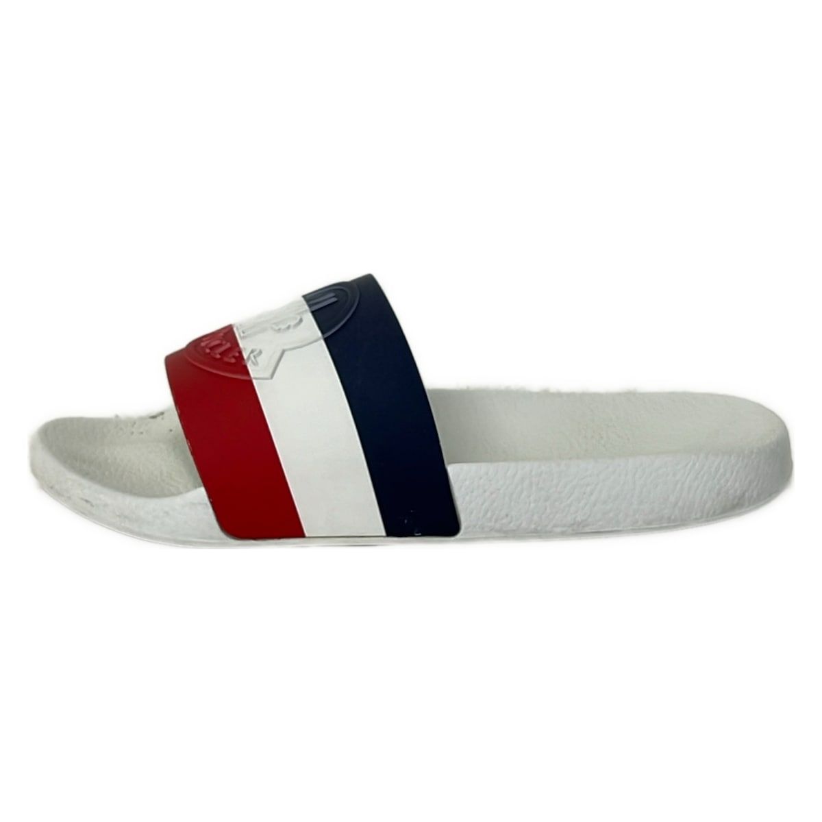 Moncler Sandals 42 White Red Blue Border