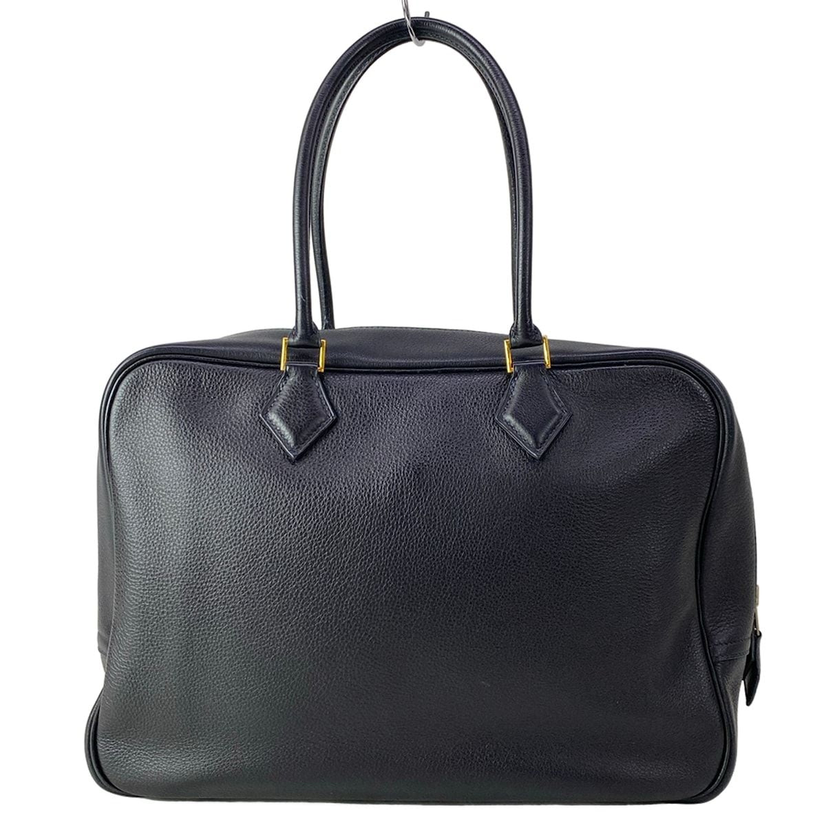 Hermes Handbag Plume 32 Blue Indigo Gold — view 3