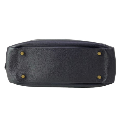 Hermes Handbag Plume 32 Blue Indigo Gold — view 5