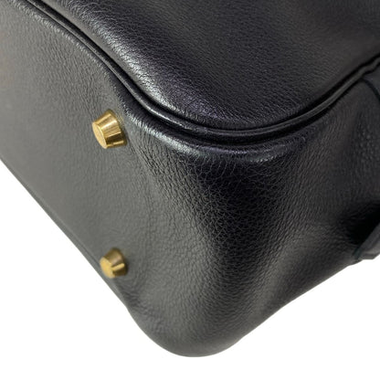Hermes Handbag Plume 32 Blue Indigo Gold — view 8
