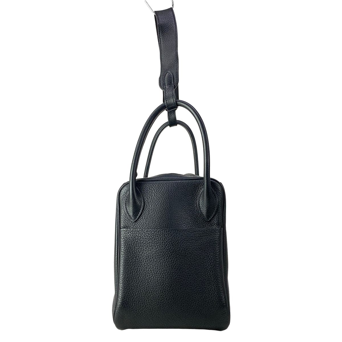Hermes Shoulder Bag Lindy 30 Black Silver — view 4