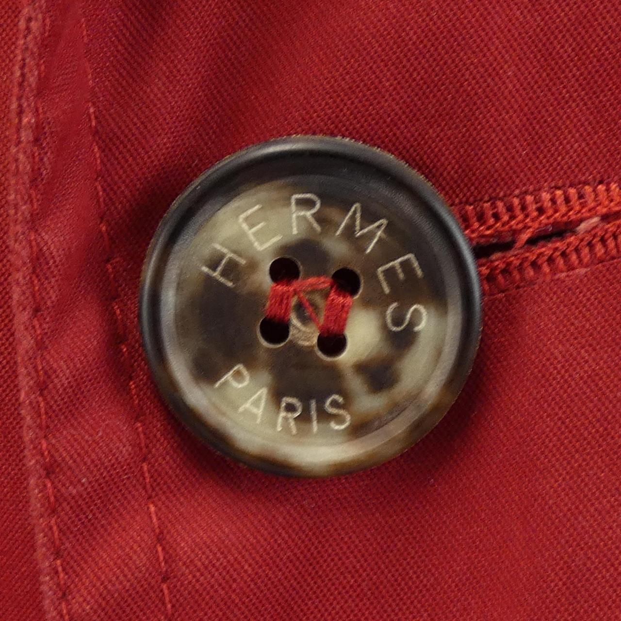 Hermes Vintage AU Fil de la Soie Twill Lane Coat — view 6