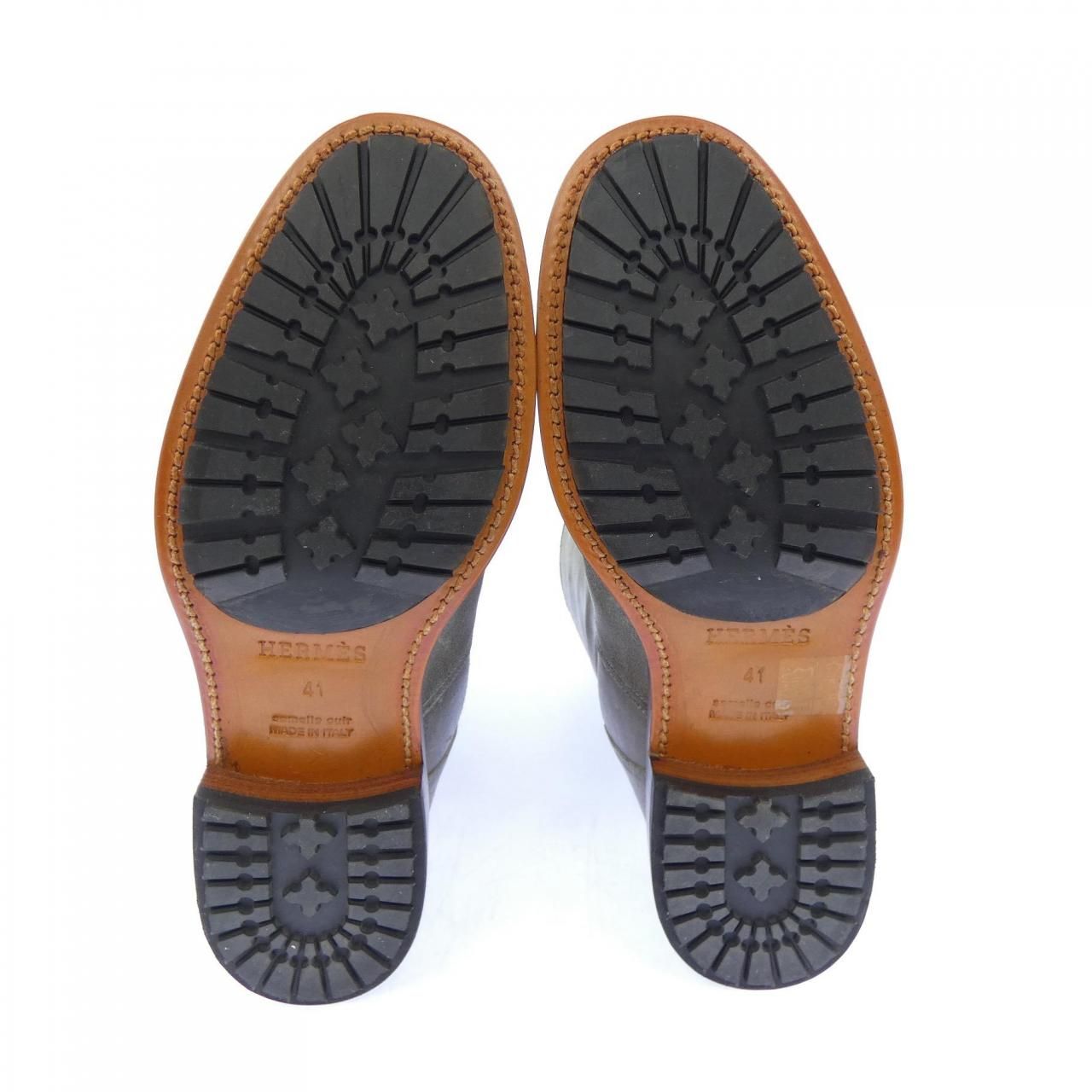 Hermes Long Boots Gray — view 4