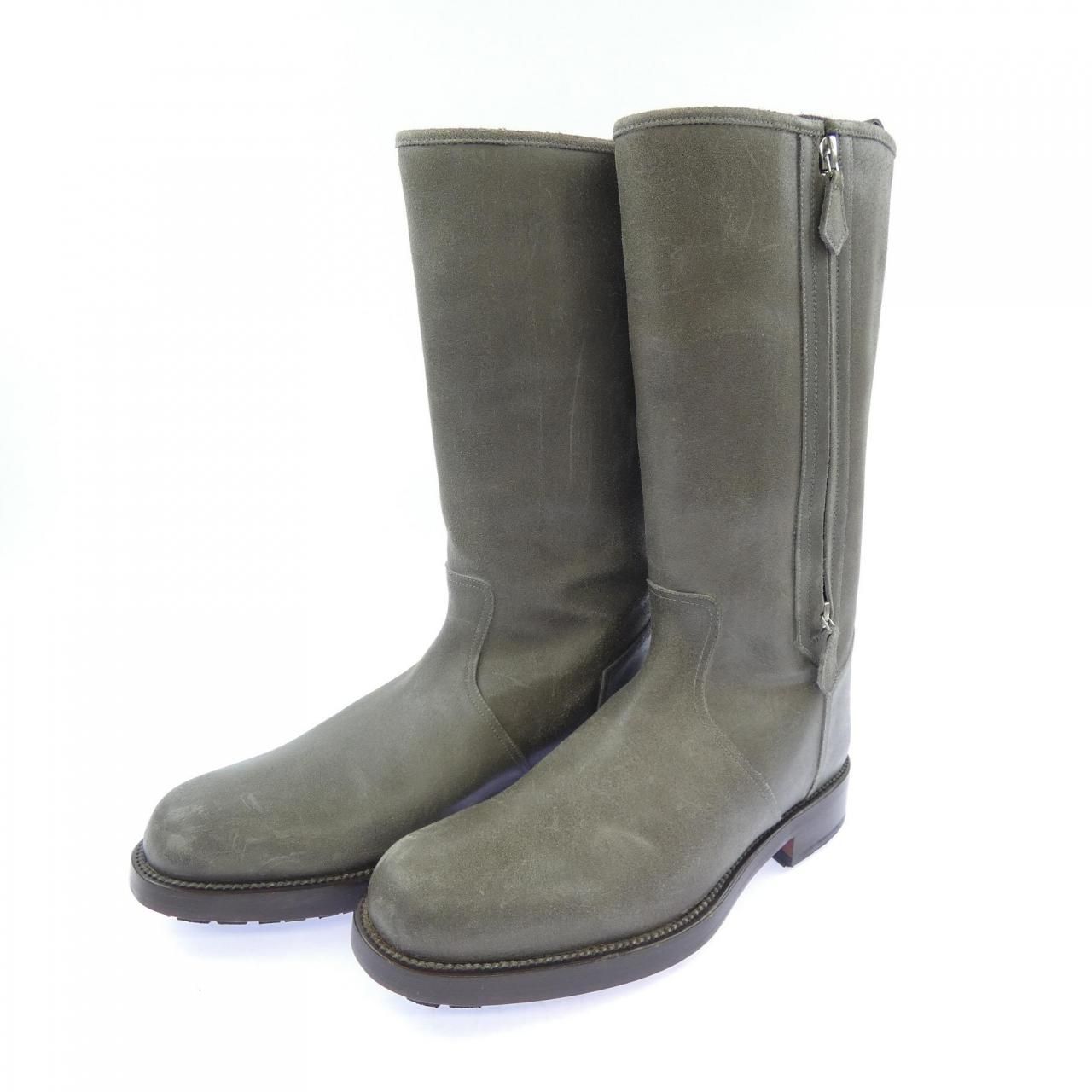 Hermes Long Boots Gray — view 3
