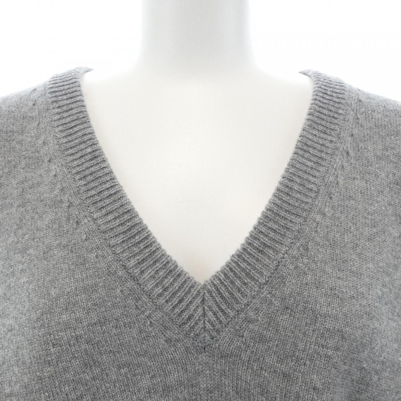 Celine Knit Sweater Gray — view 5
