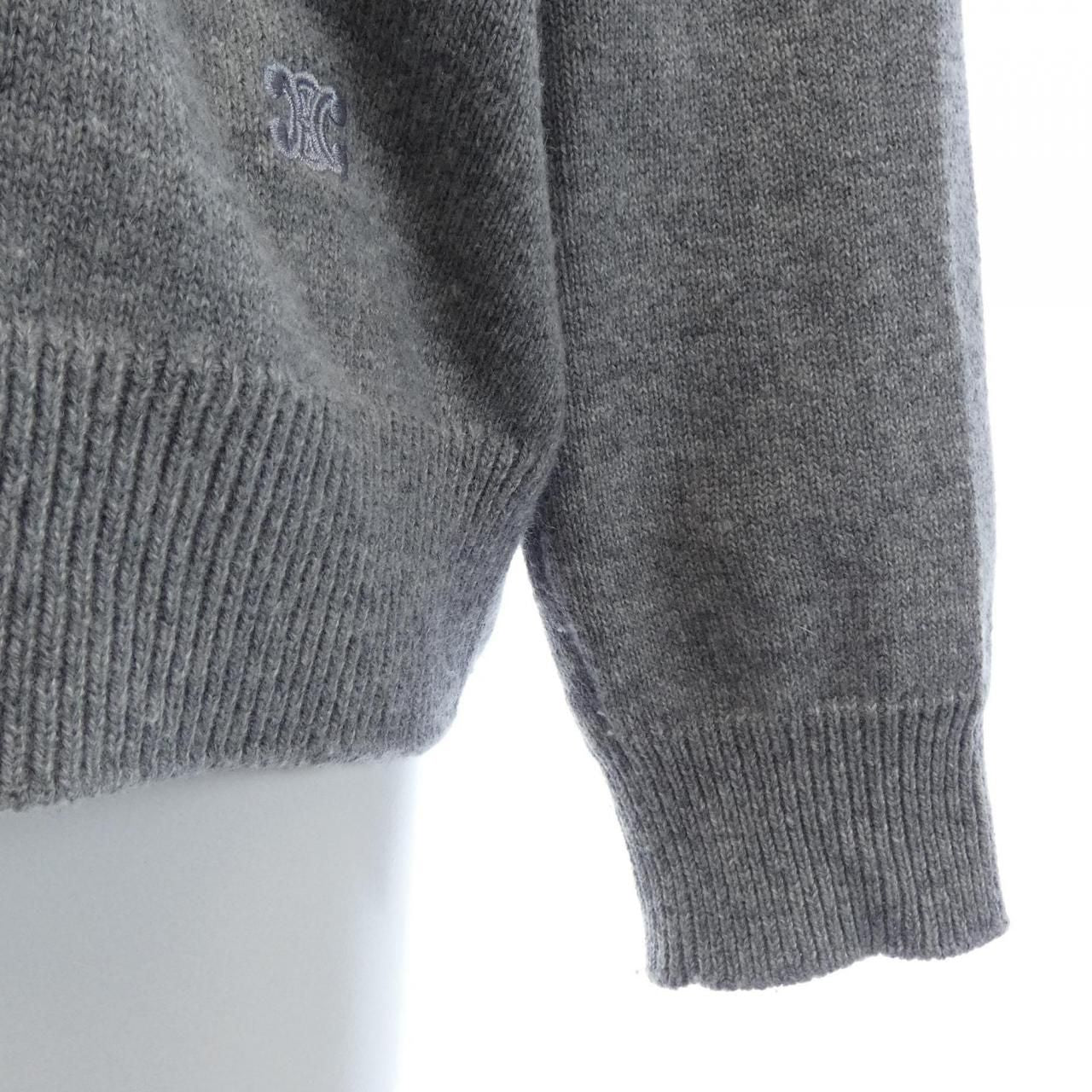 Celine Knit Sweater Gray — view 6