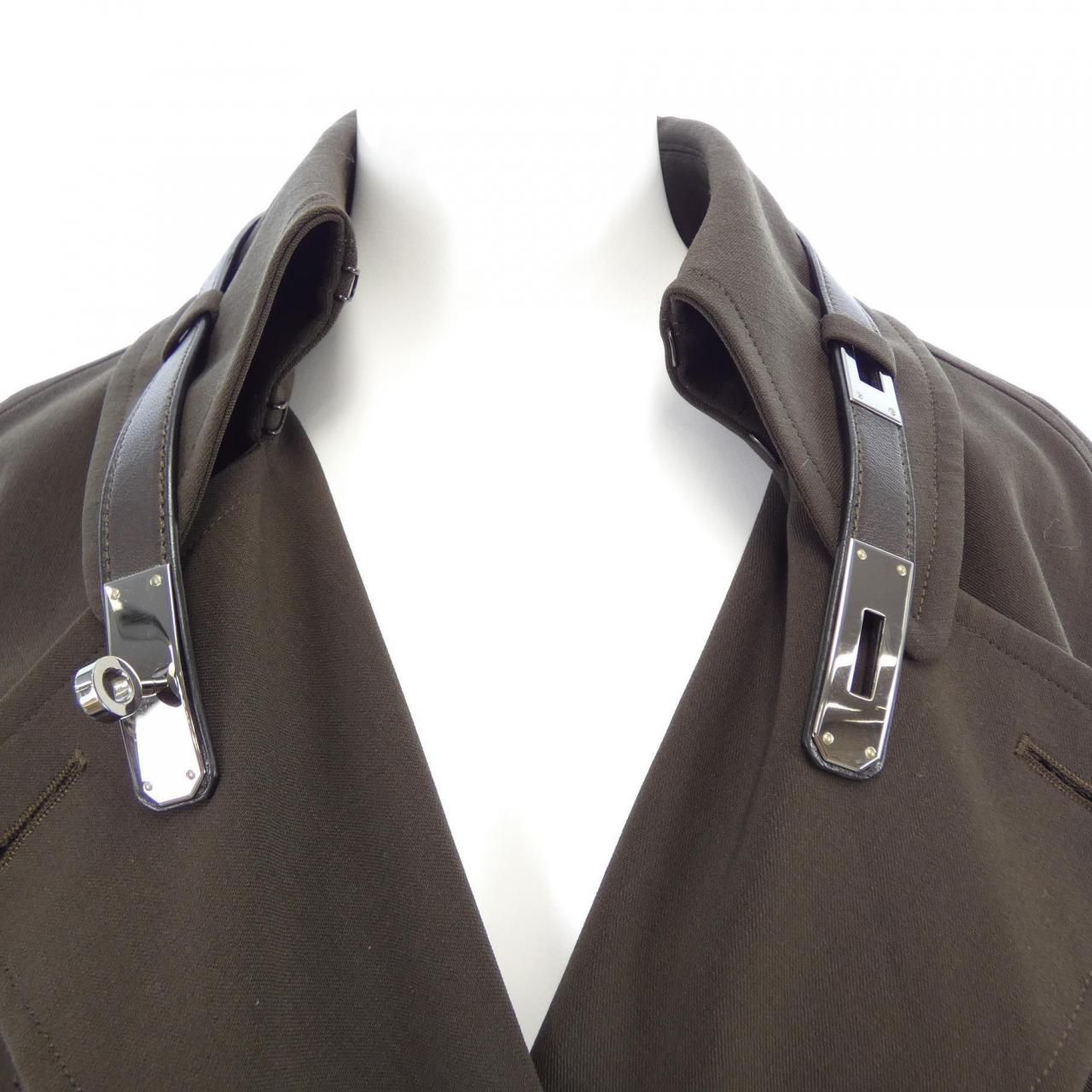Hermes Kelly Buckle Trench Coat — view 6