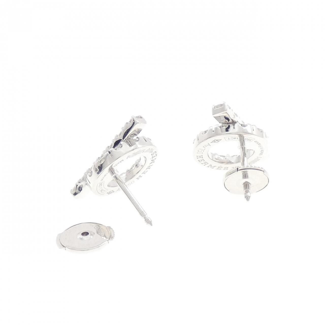Hermes Finesse Earrings White Gold — view 3