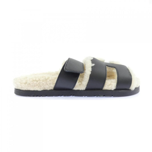 Hermes Chypre Sandals Black
