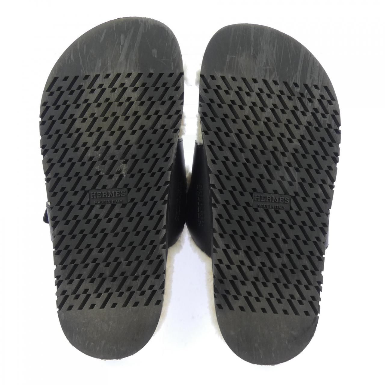 Hermes Chypre Sandals Black — view 4