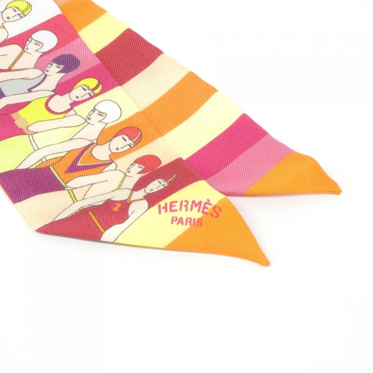 Hermes Twilly Scarf Orange — view 2