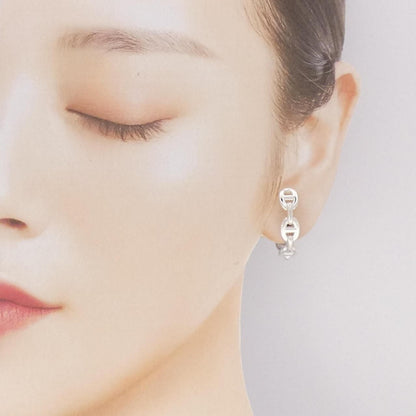 Hermes 925 Earrings Silver — view 4