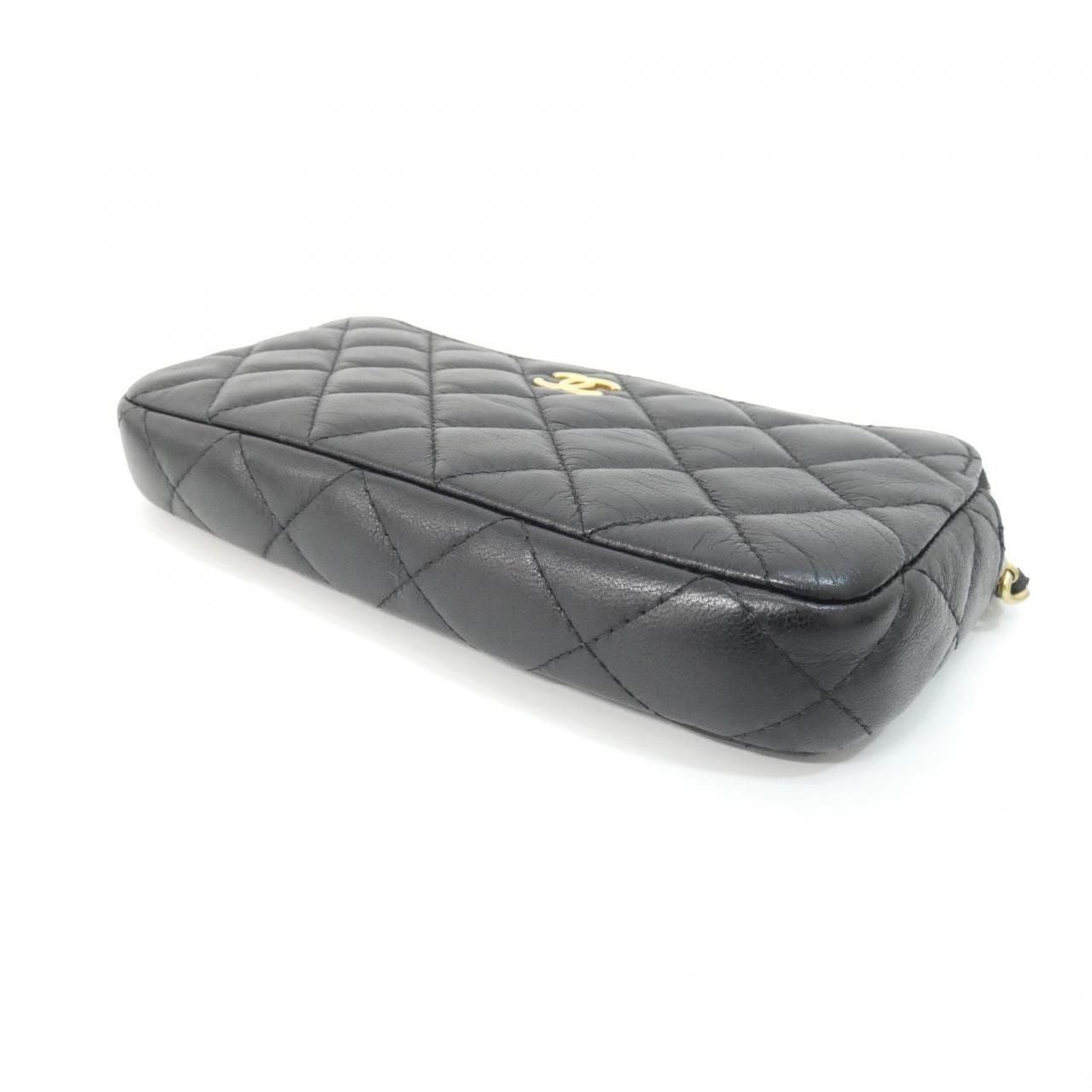 Chanel Chain Shoulder Bag Black — view 3