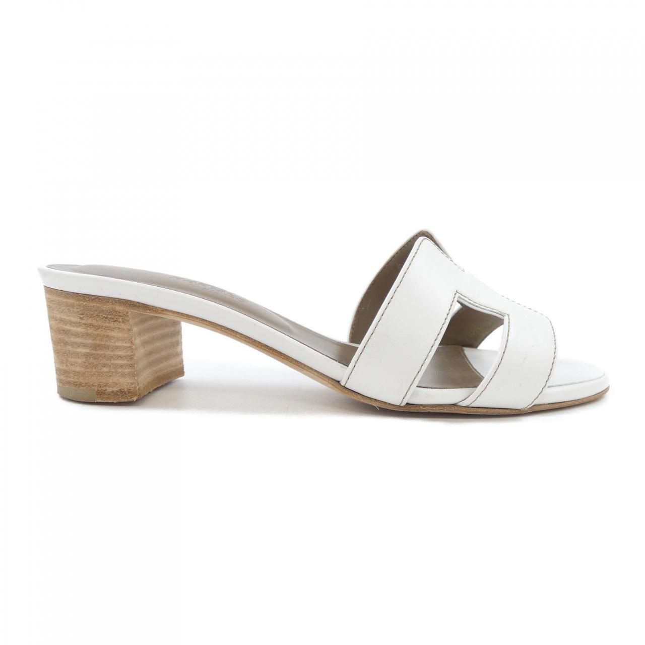 Hermes Oasis Sandals White