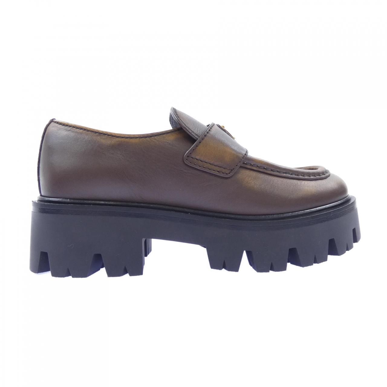 Prada Loafers Triangle Logo Shoes