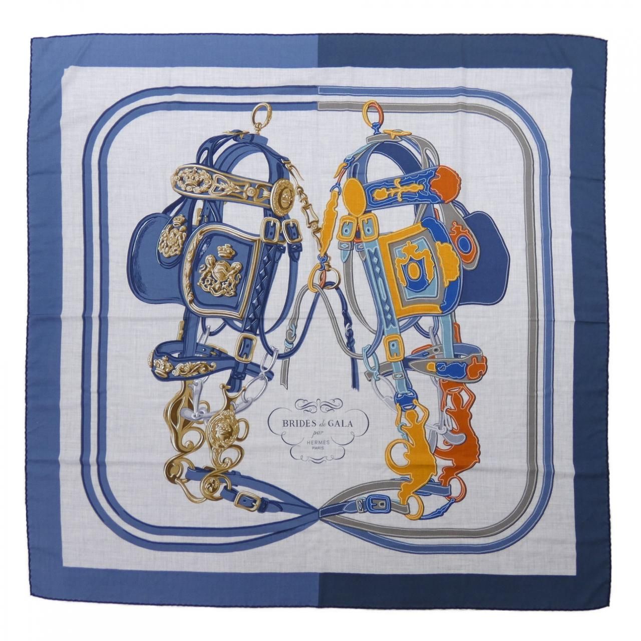 Hermes Brides de Gala Applique Pique Carre Shawl Scarf