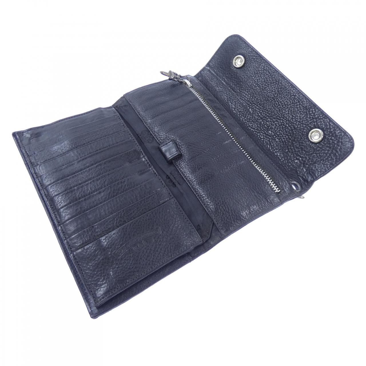 Chrome Hearts Wave Cross Btn Button 304 Wallet — view 5